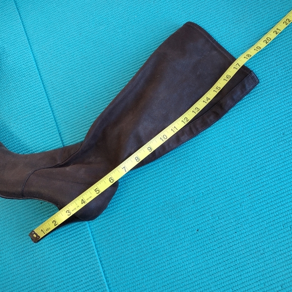 Alfani Eliza Zip up Knee-High Pointed Heel Boots Brown 7M - Picture 6 of 10